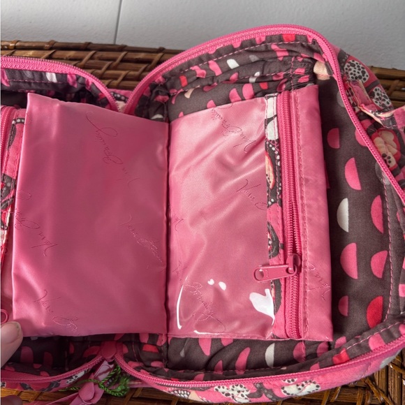 Vera Bradley Travel Jewelry Organizer NWT–Blush Floral, Quilted, Multi-Pocket - Picture 6 of 14